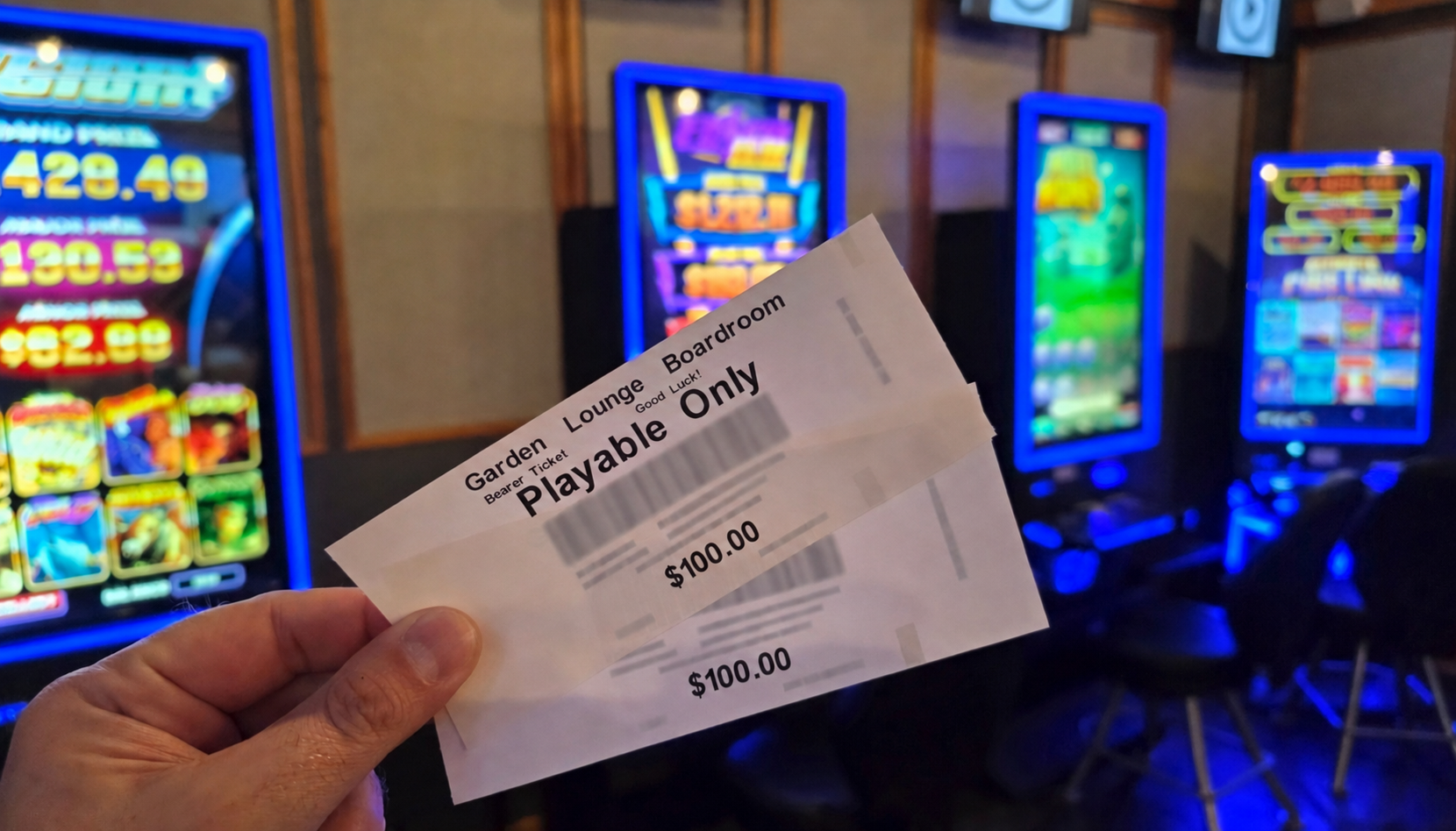 Promotional free-play giveaway tickets